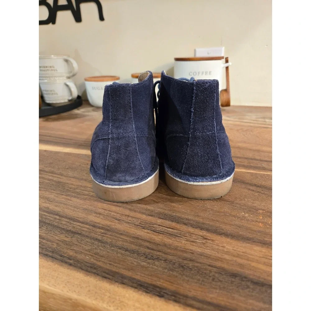 Nunn Bush Mens Dark Blue Suede Chukka Boots Size 9.5 M